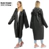 Opret Unisex Adult Black EVA Waterproof Rain Poncho Coat with