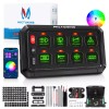 MICTUNING App Control RGB 8 Gang Switch Panel, Toggle ON-OFF