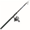 Jenzi Telescope Fishing Rod with reel and line pike rod