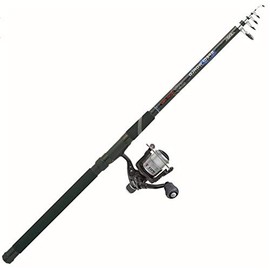 Jenzi Telescope Fishing Rod with reel and line pike rod