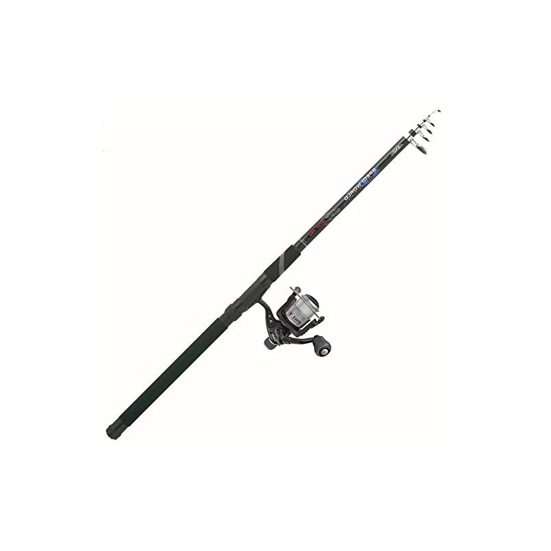 Jenzi Telescope Fishing Rod with reel and line pike rod