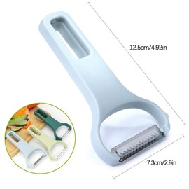 3 Pieces Vegetable Peelers for Kitchen,Straight/Serrated/Julienne Peeler,Y-Peeler Shredder Kit for Carrot Cucumber Potato Veggie Fruit (3 Color Set, Regular-Steel Blades)cabbage shredder,carrot shredd