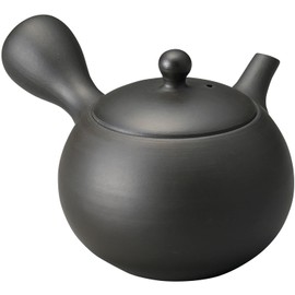 Tokoname Ware 19082 Teapot, Temari Teapot, Black Mud, Capacity: Approx. 7.8 fl oz (220 ml), Made in Japan