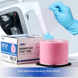 JMU Pink Barrier Film, Dental Tattoo Barrier Film 4" x 6" Barrier Tape 1200 Sheets