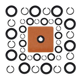(10+10 Sets) 3/8" & 1/2" Impact Wrench Retainer Rings Kit with O-Rings & Anvil Tool – Compatible with 3/8” & 1/2” Milwaukee Standard Electric/Pneumatic Impact Wrenches