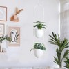 ABETREE Hanging Planters 2 Tiers Metal Plant Hangers for Indoor