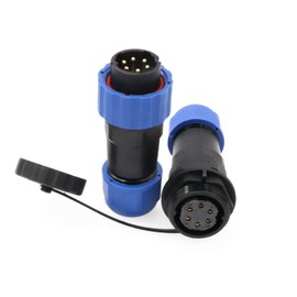 Eonvic 10A 380V SD20 6 Pin Waterproof Aviation Plug IP68 Waterproof Soldering Circle Connector Panel Wire Connector Panel Mount