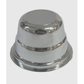 Pooja Bazar Disposable Plastic Katori - Silver (100 Pack)