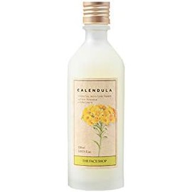 The Face Shop Calendula - Tónico Facial de Caléndula Coreano Essential Moisture para Piel Sensible y con Enrojecimiento Calma, Hidrata y Equilibra el pH K-Beauty Preparación Suave