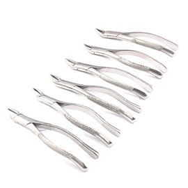 OdontoMed2011® Set Of 6 Dental Extracting Forceps #150 Dental Extraction Instruments ODM