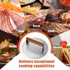 ygiussh 8.7 Inch Heavy-Duty Grill Press with Beech Wood Handle
