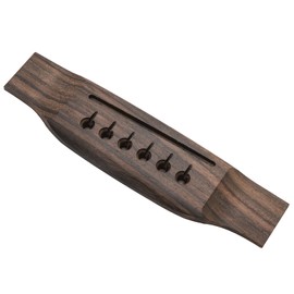 Unxuey 6 String Acoustic Guitar Wooden Bridge Rosewood Guitar Bridge (saddle slot is 72mm (2-53/64") length)