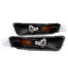 Spec-D Tuning Black Housing Clear Lens Bumper Lights Compatible with
