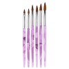 Unbranded 6Pcs Acrylic Nail Art Pen Tips UV Builder Gel