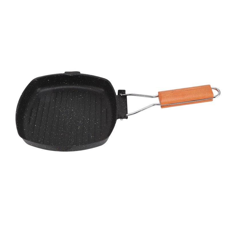 Frying Pan Outdoor Household Folding Beech Handle Energy Saving Non