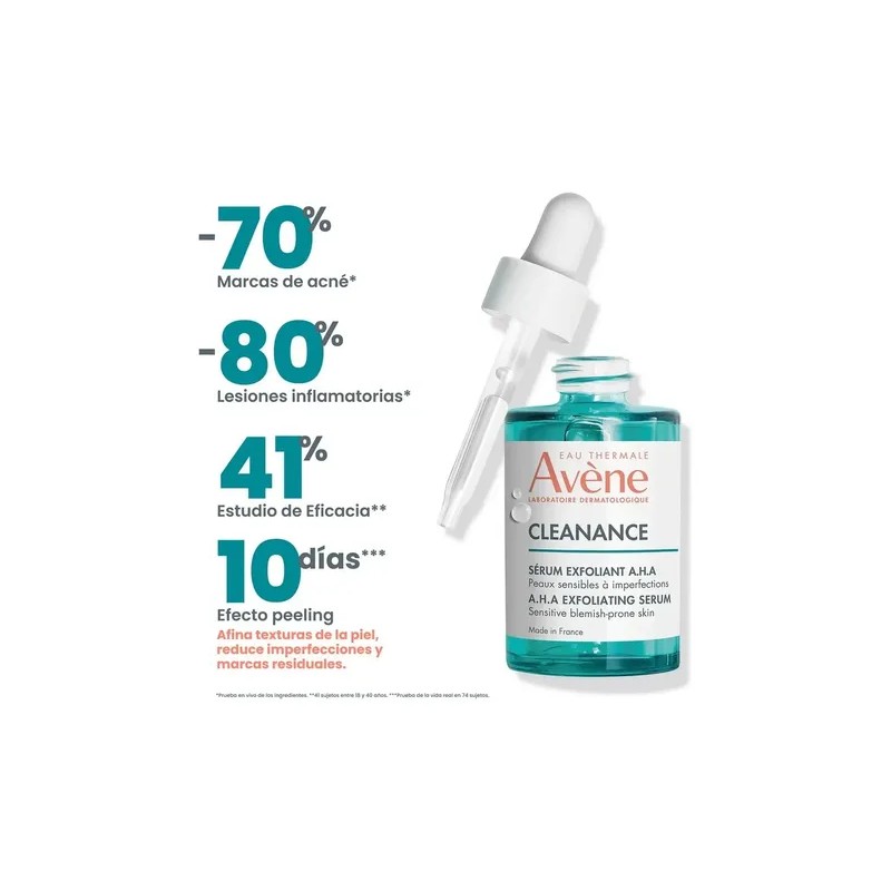 Avene Cleanance Sérum Exfoliante 30ml Piel Grasa Díanoche