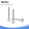 sourcing map #8-32 x 1-1/4" Truss Head Phillips Machine Screws,