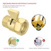 Water Flow Control Valve Brass Shut Off Valve,Brushed Brass Adjustable