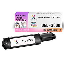 Toner Refill Store Compatible Toner Cartridge Replacement for Dell 3000 310-5726 Works with Dell Color Laser 3000 3000cn 3100 3100cn Printers (Black, 1 Pack) - 4,000 Pages