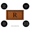 Evergreen Flag Monogram Letter R Entrance Doormat | 28 x