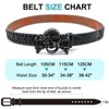EVERBLTING Skull Belt for Men Women Sequin Studded Belt Cowgirl