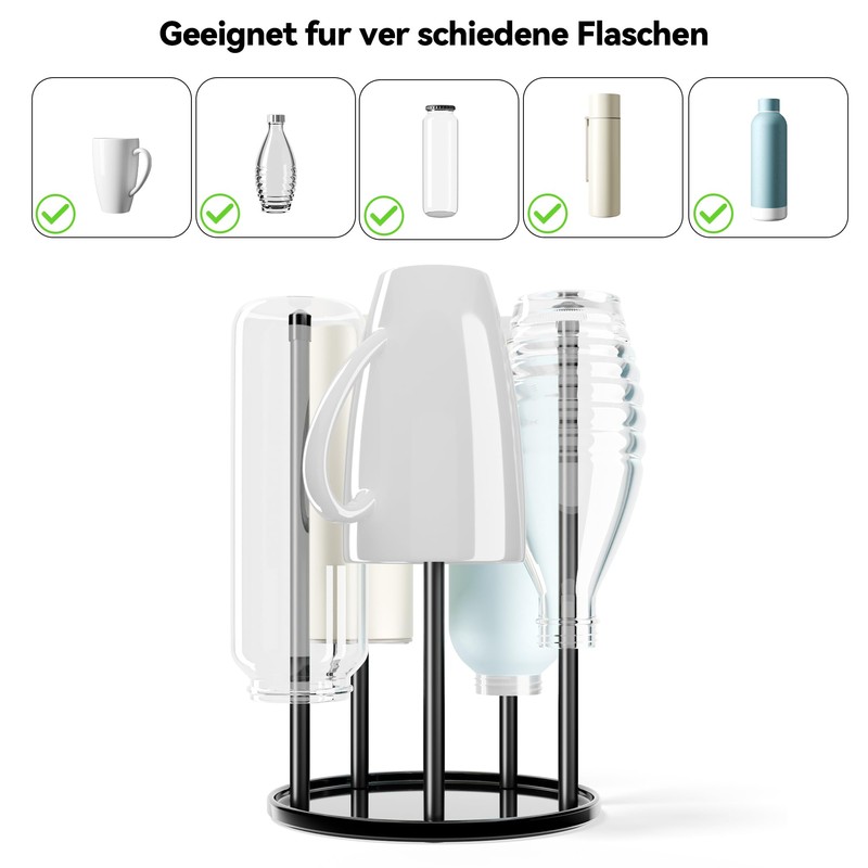 Bottle Holder for SodaStream - Premium Ceramic Drip Holder with