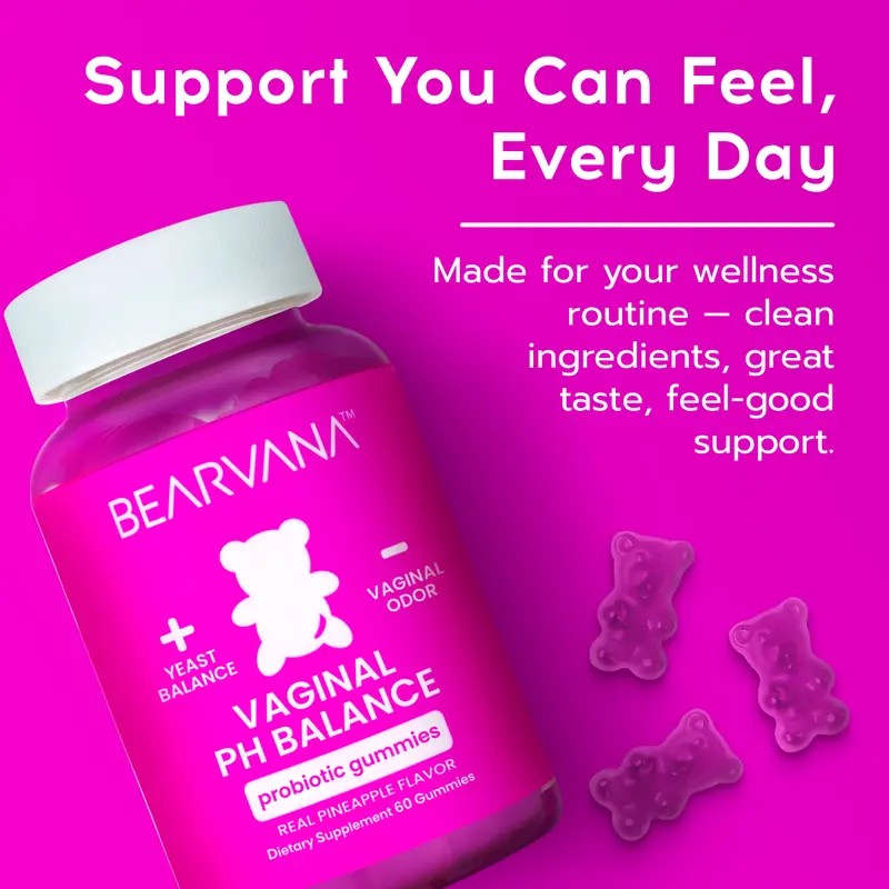PH Balance Gummies for Women – Pineapple Flavored Probiotics Supplement