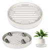 Dcpes 9.8Inch Plant Caddy with Hidden Wheels, Rolling Plants Stand