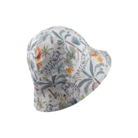 Sterntaler Jungle Safari Hat, Jungle Safari Hat, Headgear with UV 50+, Unisex Baby Hat Made of Soft Cotton, Baby Sun Hat Lined with Organic Batiste for Optimal Sun Protection, White