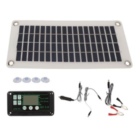 30W Portable Solar Panel DC 12V 24V Waterproof Controller Polycrystalline Silicon Solar Panel Kit for Camping RV Shed