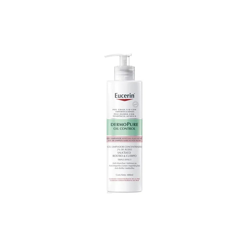 Eucerin Dermopure Gel Limpiador Facial Concentrado Piel Grasa DaNoche 400ml