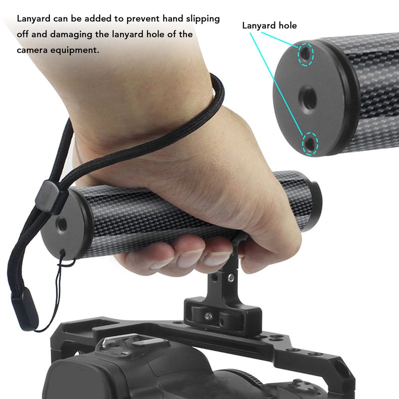 138mm Camera Cage Handle Grip Carbon Fiber Aluminum Alloy Universal