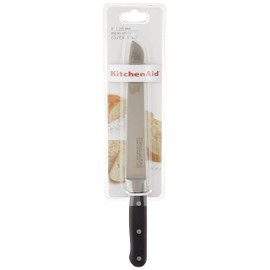 KitchenAid KKFTR8BROB Classic Forged Series Triple Rivet Serrated Bread Knife, Onyx Black, 8"