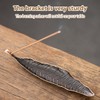 YAPKOLV Pack of 2 Incense Stick Holder Metal Leaves Incense