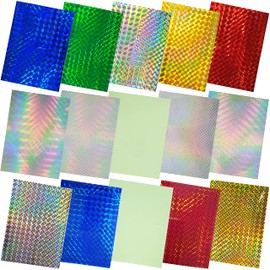 Fishing Lure Tape Reflective Fish Scales Lure Sticker, 15/30pcs Holographic Adhesive Luminous Lures Making Sticker Crafts DIY Film Flash Tape for Fishing Lures Making Metal Baits