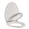 Toilet Seats Elongated,19" Extra Long Toilet Seat,Built-In Potty Training Seat