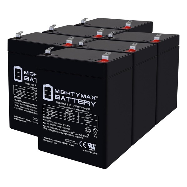 12V 2.9AH F1 SLA Replacement Battery Compatible with Power Kingdom