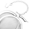 com-four® 2 x Tea Strainer Made of 304 Stainless Steel,