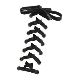 High Five Flat Laces, Wax Shoelaces, Wax Drawing, 39.4 inches (100 cm), 47.2 inches (120 cm), 55.1 inches (140 cm), 63.0 inches (160 cm), Low Cut, High Cut, Set of 2, 1 Pair, Black