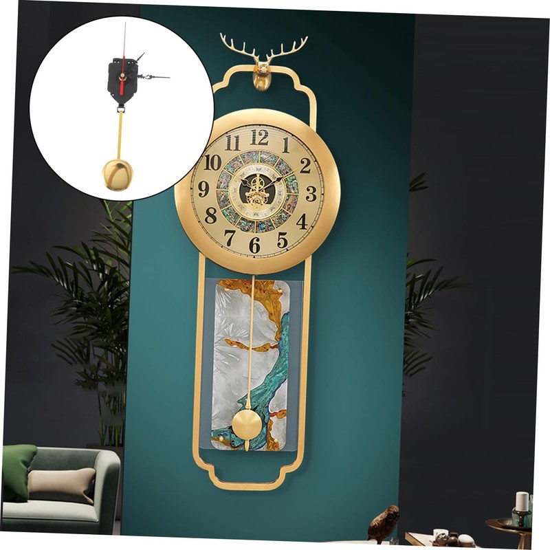 LALAFINA 1 Set Quartz Clock Movement Replacement Mechanism with Hands