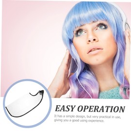 OHPHCALL 2pcs Shampoo Funnel Hair Washing Caps for Adults Transparent Hair Capes Hair Dye Shampoo Hair Salon Tool Hair Coloring Tools Hair Straightening Shampoo Pu Transparent Plastic