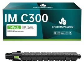 Comaptible Remanufactured IMC300 IMC400 Black Toner Cartridge Replacement for Ricoh IMC300 IMC400 Toner Cartridge Works with Lanier Savin IM C300F C400F C400SF Printer High-Yield 1-Pack, 17,500 Pages