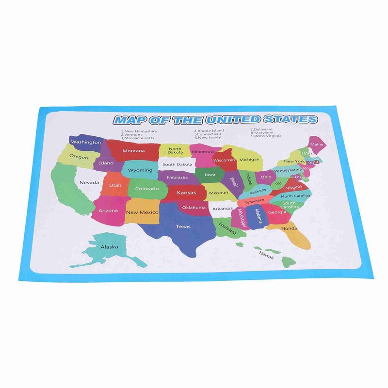 10pcs United States Map Easy to Read USA Ideal Wall