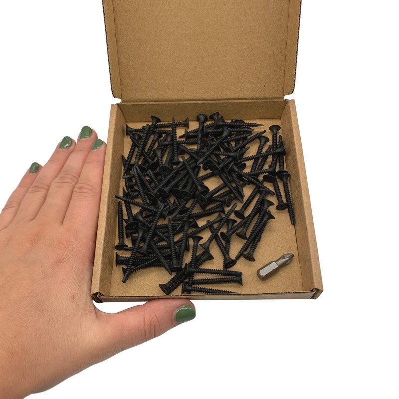 Marcopol (Pack of 100) Drywall Black Phosphate Carbon Steel 3.5