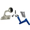 Harris Hardware 4153-B3 Cast Stainless Steel 90 Degree 3-Hole Door