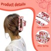 Strawberry Hair Claw Clips for Women Square Hair Clips for