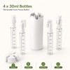 4-in-1 Travel Dispenser Bottle, TSA Approved Leak Proof Refillable Travel