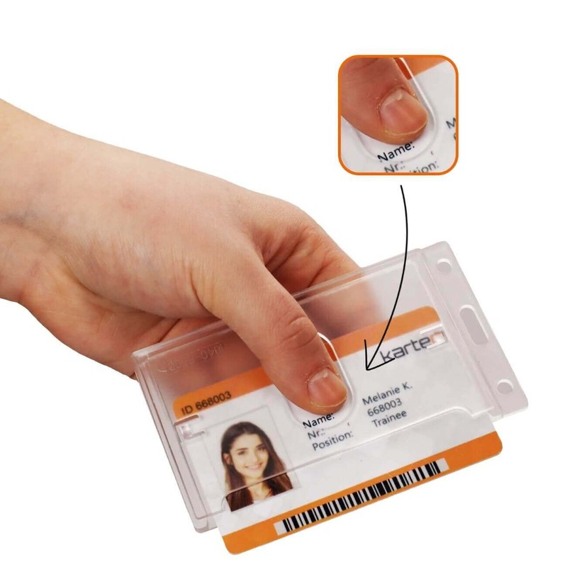 10 x Card Holder ID Card/Credit Card Pockets ID Polycarbonate