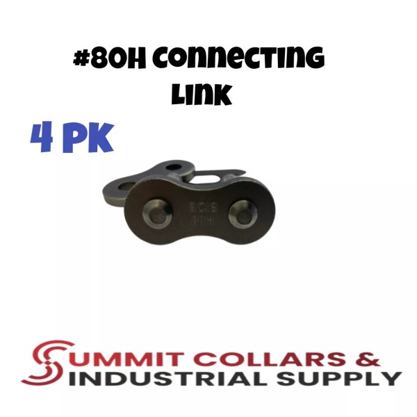 SUMMIT COLLARS 80H Heavy Duty Roller Chain Connecting Link (4