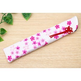 matumi Craft Hand Fan Holder 22 cm Sakura Pattern Navy Blue